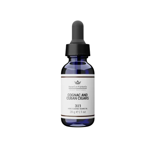 Vista 10 de HENRI ET VICTORIA Fragancia de aceite de barba Amande Fabricado en Canadá por expertos artesanos Ingredientes hidratantes, no grasos, naturales