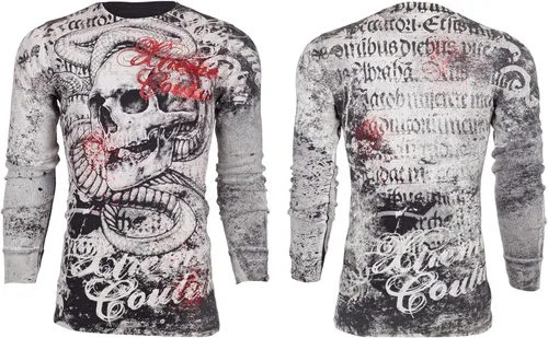 Vista 2 de Xtreme Couture by Affliction - Camisa térmica de manga larga para hombre, Negro
