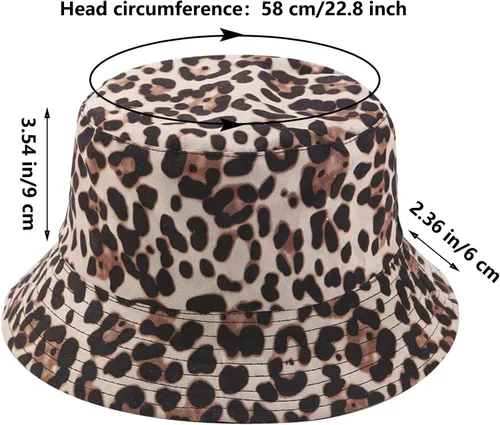 Vista 3 de Joylife Sombrero de pescador con estampado de animales, sombreros de sol reversibles, plegable, gorra de pesca para mujeres y hombres