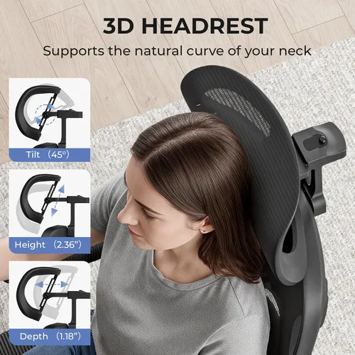 Vista 11 de Silla ergonómica de oficina - Soporte sacro ergonómico