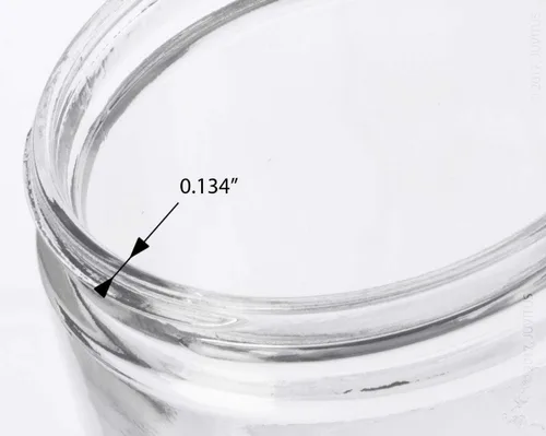 Vista 9 de Frasco de vidrio grueso transparente con laterales rectos, 16 onzas/480 ml (2 unidades) y etiquetas