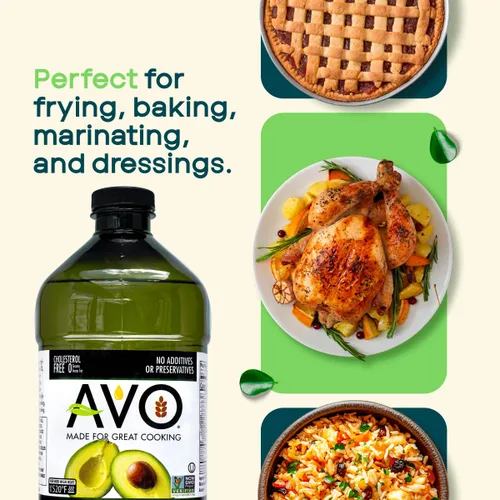 Vista 5 de Aceite de aguacate AVO 100% no transgénico, 67.6 Fl-oz, sin conservantes añadidos
