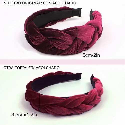 Vista 2 de Diademas para mujeres bandas para el cabello para la cabeza
