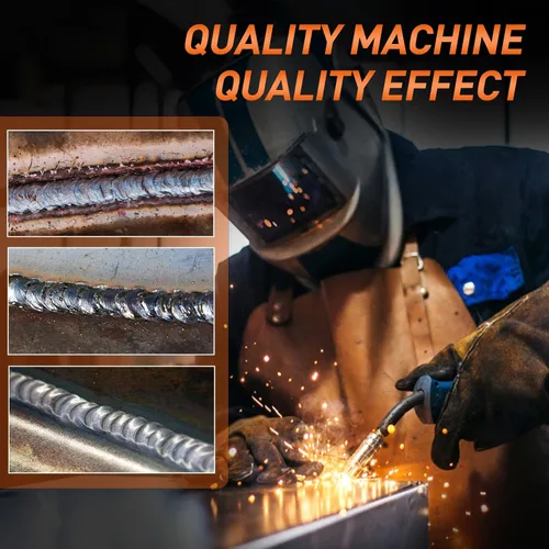 Vista 7 de Soldador MIG 140A, Núcleo de Fundente MIG/Electrodo/Lift TIG 3 en 1 Máquina de Soldadura con Sinergia, Inversor IGBT 110V Soldador Portátil sin Gas