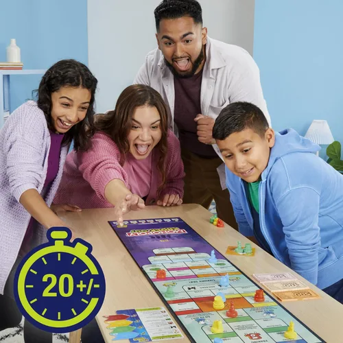 Vista 8 de Monopoly Knockout Game para niños, adolescentes y adultos