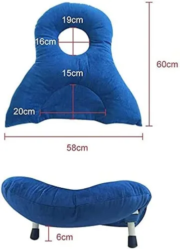 Vista 2 de Shoulder Support Pillow, Retina Pillow for Head Mouth Down,Inflatable Pillow for Sleeping After Vitrectomy, Lying Pillow