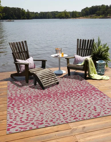 Vista 18 de Unique Loom Outdoor Safari Collection Alfombra de área - Samburu (2' 2" x 3' 1" Rectángulo, Natural/Marrón Claro)
