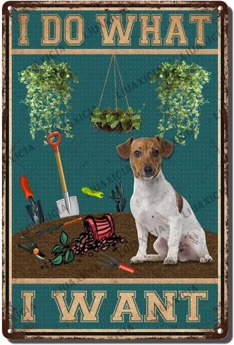 Vista 17 de LIUAXICIA Letreros de estaño vintage de metal retro Una chica que realmente amaba la jardinería Elegantes letreros de metal de estaño para cocina