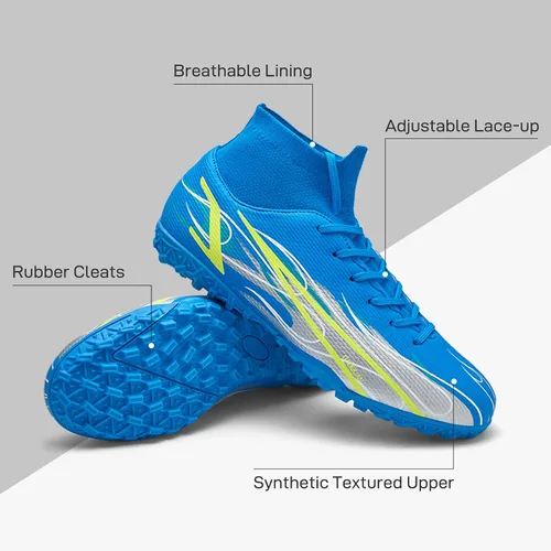 Vista 2 de Zapatos de fútbol para hombre, botines de fútbol atléticos, de alta calidad, transpirables, antideslizantes, para exteriores, para entrenamiento
