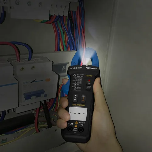 Vista 5 de Abrazadera digital 6000 cuentas, multímetro TRMS de rango automático mide voltaje CA/CC, resistencia, capacitancia, continuidad, diodo, NCV