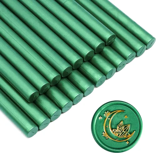 Vista 7 de SWANGSA 20 barras de cera de sellado para pistola de pegamento, oro antiguo Dorado antiguo
