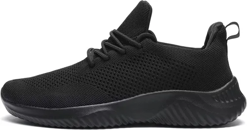 Vista 2 de Zapatos de tenis sin cordones para hombre para caminar correr ligeros transpirables informales suela suave de malla para el trabajo gimnasio
