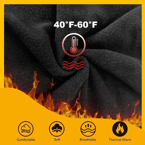 Vista 3 de Opuntia Paquete de 2 leggings de cintura alta con forro polar para mujer, pantalones cálidos de invierno, control de abdomen, yoga, senderismo