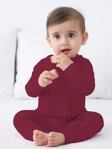 Vista 19 de GUISBY Rayon - Mameluco de manga larga para bebé, sin pies, cremallera de 2 vías con volantes, para dormir de 0 a 24 meses Negro