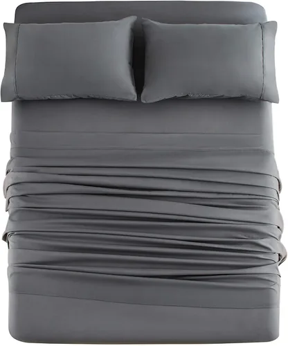 Vista 15 de Mohap Juego de sábanas de 3 piezas, microfibra cepillada de 1800 hilos - Ropa de cama lujosa, suave y transpirable para todas las estaciones