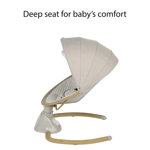 Vista 4 de Safety 1st 5 modos Bluetooth Swing, Bluetooth habilitado con pantalla táctil digital y control remoto, Dunes Edge