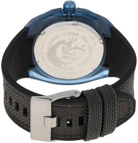 Vista 3 de Diesel Stigg DZ1885 - Reloj de acero inoxidable y nailon multicolor para hombre Movimiento de cuarzo