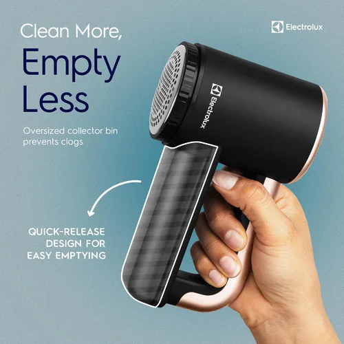 Vista 7 de Afeitadora de tela recargable Electrolux Removedor de pelusa de 3 velocidades para ropa y muebles Elimina la pelusa y las bolitas Afeitadora