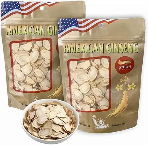 Vista 9 de 1 bolsa de rebanadas de ginseng americano de Wisconsin, Panax Ginseng. Aumenta la inmunidad corporal, la energía y la resistencia para hombres