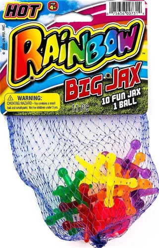 Vista 5 de JA-RU Juego de juguetes Big Jacks (paquete de 1 unidad) Kids Jax Classic Games Great Party Favores o relleno de piñata a granel. 731-1