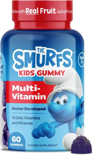 Vista 11 de Smurfs Kids Gomitas Calmantes Gomitas Calmantes para Niños con Melisa y L-Teanina Hechas con Fruta Real Desarrollado por Doctores Sin