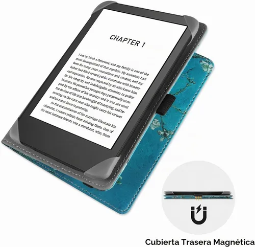 Vista 6 de HGWALP Funda universal para lectores electrónicos de 6-6.8-7 pulgadas, funda Paperwhite con correa de mano compatible con todos los libros