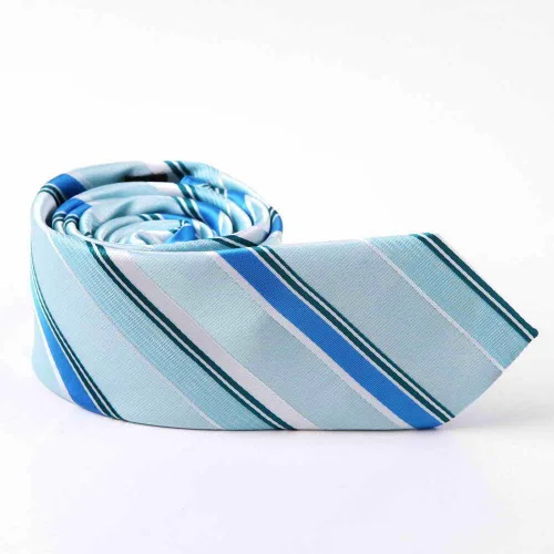 Vista 2 de Epoint Corbata delgada de seda multicolor para hombre