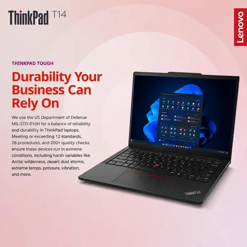 Vista 5 de Lenovo ThinkPad T14 - Laptop de negocios, Intel Core i7, 40 GB de RAM, SSD