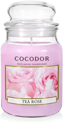 Vista 10 de COCODOR - Vela con aroma a cereza negra, tarro grande de vidrio de 18 onzas, 110 horas de tiempo de combustión