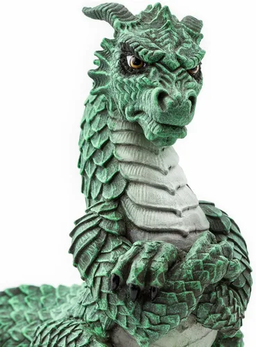 Vista 4 de Safari Ltd. Figura de dragón gruñón, figura detallada de 4.25 pulgadas, divertido juguete de criatura mítica para niños, niñas y niños a partir