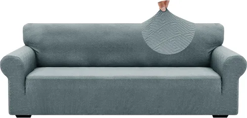 Vista 17 de ZNSAYOTX 1 Funda de silla Jacquard para sala de estar, funda de silla de alta elasticidad con brazos, antideslizante, apta para mascotas, funda