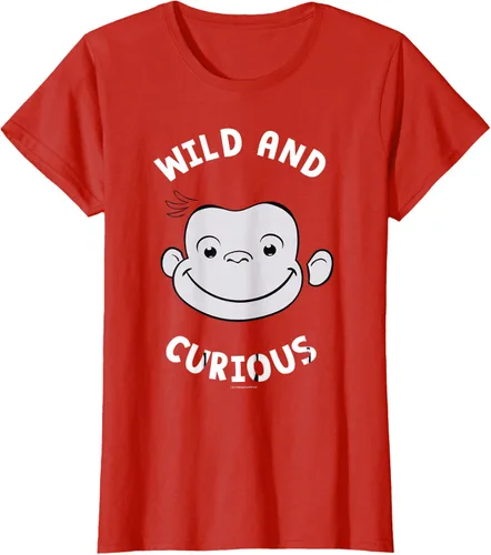 Vista 81 de Curious George Camiseta Big Face Wild and Curious Negro