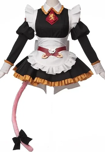 Vista 2 de Poetic Walk FGO Fate Grand Order 3 Astolfo Saber Cosplay Disfraz Cola Sirvienta Lolita Vestido de Halloween