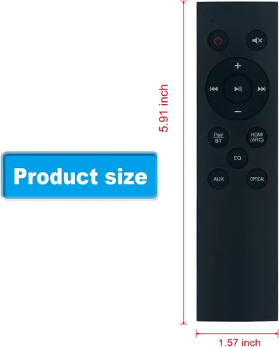 Vista 9 de Reemplazar el control remoto compatible con el altavoz de barra de sonido Philips serie 5000 TAB5305 TAB5305/12 TAB5305/37 TAB5305/98 TAB5105/10