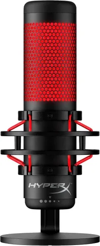 Vista 12 de HyperX QuadCast 2 - Micrófono USB para juegos, transmisión y podcasting, con controles integrados, iluminación LED, soporte de choque extraíble, PC