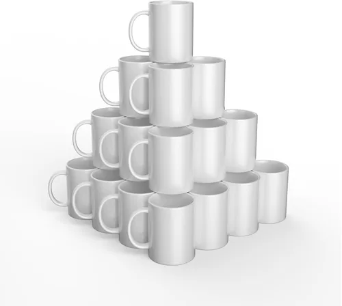 Vista 7 de Cricut Taza biselada en blanco, revestida de cerámica, apta para lavavajillas y microondas para decorar, compatible con prensa de tazas y tinta