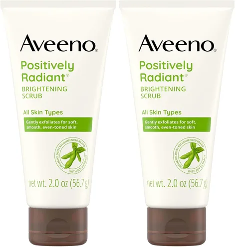 Vista 10 de Aveeno Exfoliante Facial Diario Positivamente Radiante Iluminador de la Piel, Extracto de Soja Rico en Humedad, ayuda a mejorar el tono y la textura