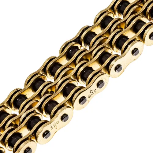 Vista 5 de NICHE Cadena de anillo en X 520 de oro 36 eslabones con eslabón maestro de conexión
