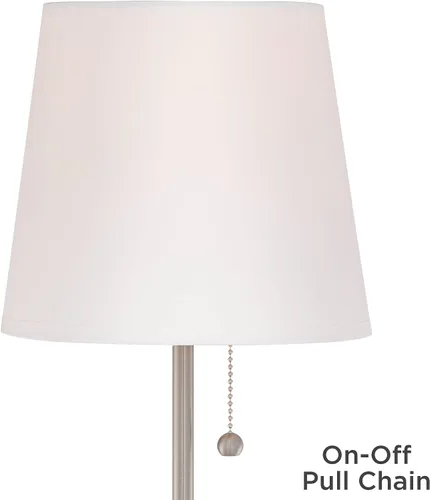 Vista 5 de 360 Lighting Justin - Juego de 2 lámparas de mesa modernas de 3 vías de 18 pulgadas de alto con puerto de carga USB y reguladores de mesa, metal