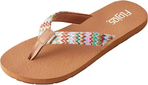 Vista 12 de Flojos Juno Weave Sandalia para mujer Aguamarina/Marrón Multi