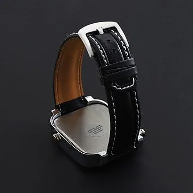 Vista 7 de Soleasy Argus Panoptes WTH1007 - Reloj de pulsera analógico de cuarzo con esfera cuadrada de triple movimiento para hombre, Moderno