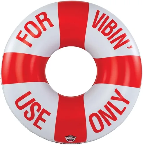 Vista 10 de BigMouth Inc. Tubo flotante inflable de más de 5 pies de ancho, anillo de natación, decoración de fiesta de piscina de verano al aire libre