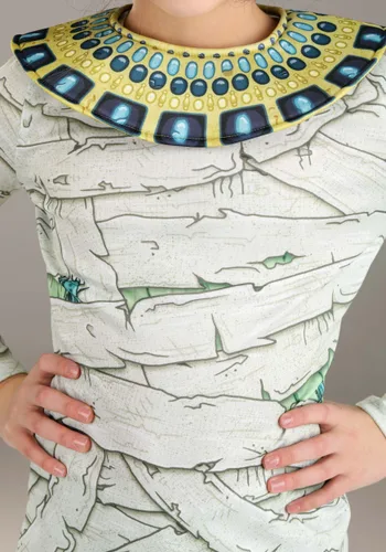 Vista 5 de Disfraz de Momia Egipcia para Niñas con Escarabajos Multicolor