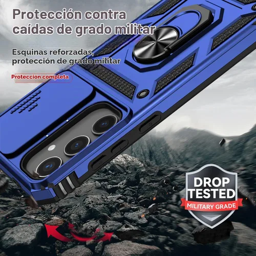 Vista 6 de Funda para Samsung Galaxy S24 Plus/S25 Plus con protector de Azul