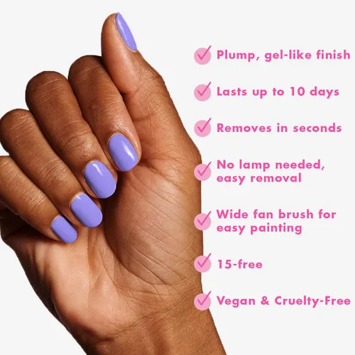 Vista 5 de Olive & June - Esmalte de uñas de larga duración, similar al gel, no necesita lámpara, dura hasta 10 días, brillo sin 15 ingredientes nocivos