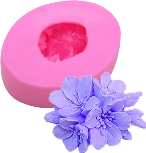 Vista 16 de 2 Piezas Pequeño Molde de Girasol de Silicona para Decoración de Fondant, Chocolate, Caramelo, Pastel, Vela, Jabón, Hornear, Pasta de Polímero
