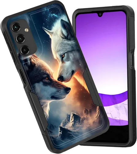 Vista 77 de Funda para Galaxy A15 5G, doble capa híbrida resistente a prueba de golpes, policarbonato duro, silicona suave, TPU, funda protectora para Samsung