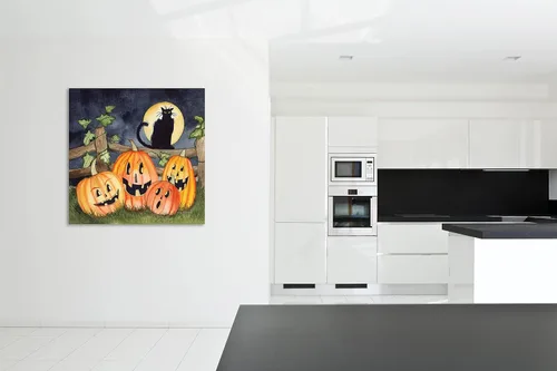 Vista 4 de Jaxson Rea "Haunting Halloween Night I No Border Gallery Wrapped Canvas by Kathleen Parr McKenna, 12" x 12
