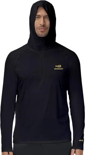 Vista 7 de BASSDASH Sudadera con capucha de pesca con cremallera UPF 50+ 14 para hombre, secado rápido, manga larga, protección solar FS24M