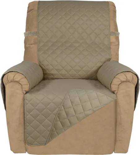Vista 76 de PureFit - Funda de sofá acolchada reversible, protector de muebles impermeable, funda de sofá lavable con espuma antideslizante y correas elásticas